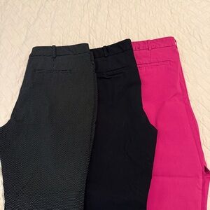 Worthington Women's Capris - Black, Pink, and Polka Dot